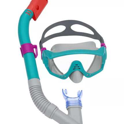 Nardymo rinkinys kaukė, vamzdelis, plaukmenys mėlynas Bestway 25020