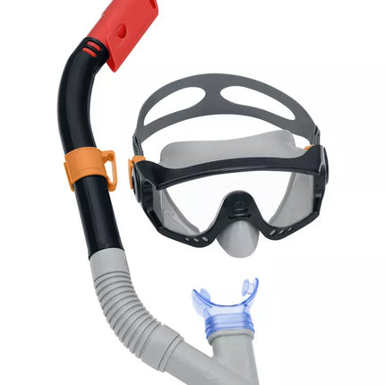 Nardymo rinkinys kaukė, vamzdelis, plaukmenys juodas Bestway 25020