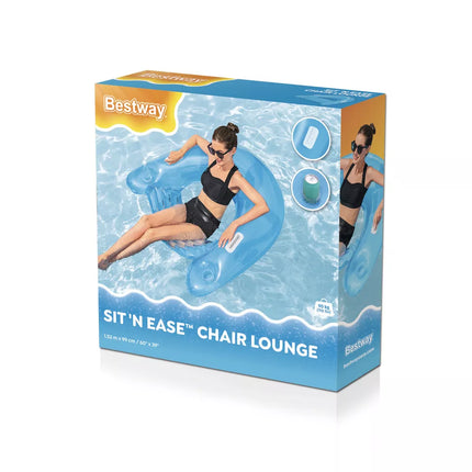 Pripučiama vandens kėdė 152 cm x 99 cm Bestway 43118 mėlyna žalia