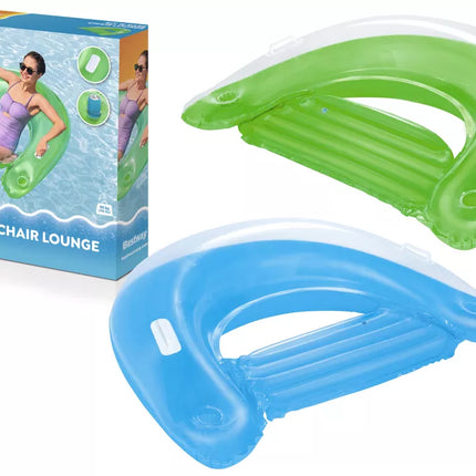Pripučiama vandens kėdė 152 cm x 99 cm Bestway 43118 mėlyna žalia