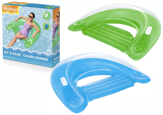 Pripučiama vandens kėdė 152 cm x 99 cm Bestway 43118 mėlyna žalia