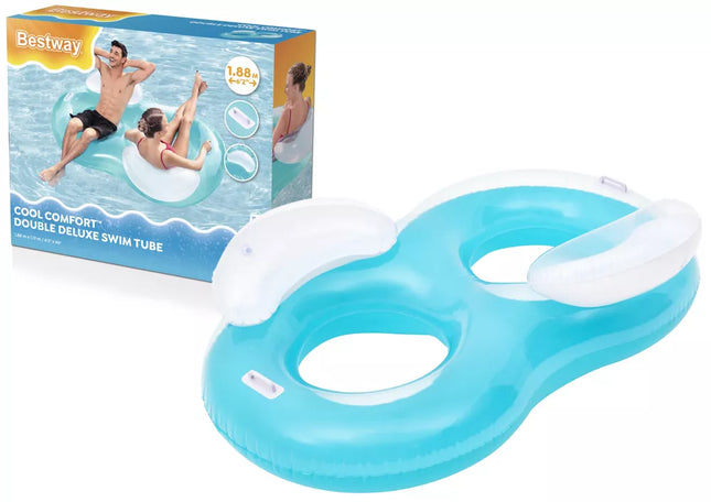 Pripučiamas plaukimo ratas dviguba vandens sėdynė Bestway 43009