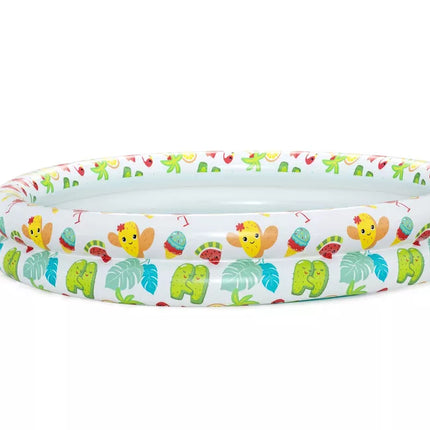 Rinkinys: Pripučiamas baseinas 3in1 kamuolys, ratas 122 x 20 cm Bestway 51124