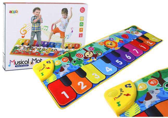 Šokių kilimėlis su gyvūnų garsais, Kalėdų Senelis, klavišai