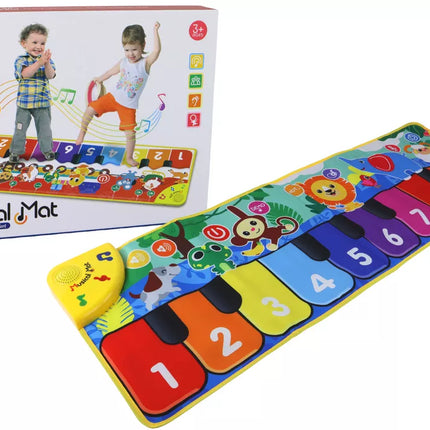 Šokių kilimėlis su gyvūnų garsais, Kalėdų Senelis, klavišai