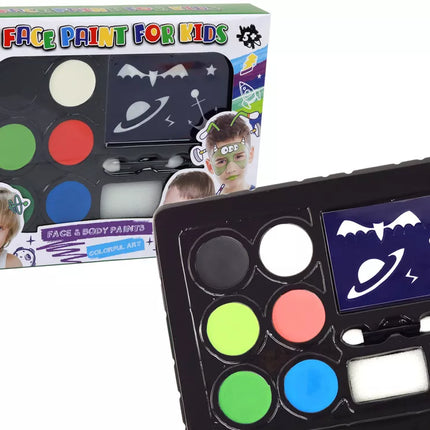 Vaikų makiažo rinkinys "Pasidaryk pats" veido piešimo trafaretai