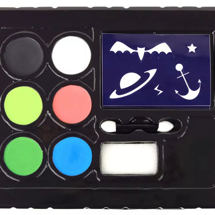 Vaikų makiažo rinkinys "Pasidaryk pats" veido piešimo trafaretai