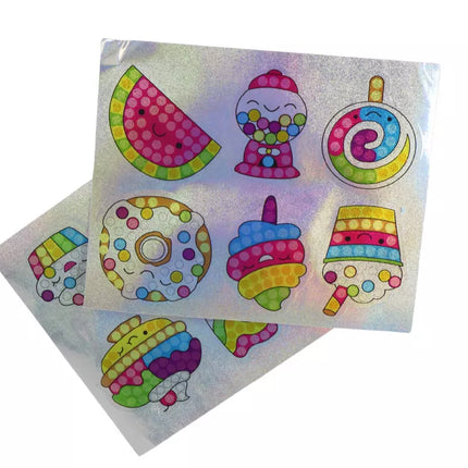 Deimantų lipdukų rinkinys „Pasidaryk pats“ Saldūs spalvingi lipdukai