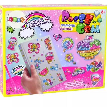 "Pasidaryk pats deimantinių lipdukų rinkinys, spalvingi lipdukai su gyvūnais"