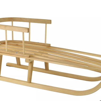 Medinės rogutės su atlošu ir virve