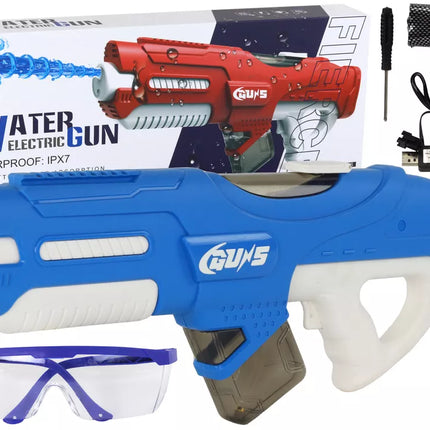 Didelis mėlynas vandens šautuvas 750 ml  Akiniai