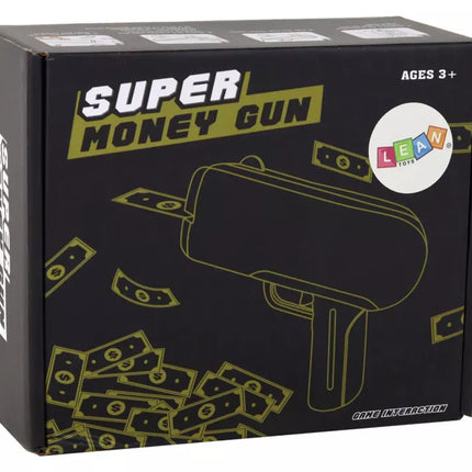 Raudonas pinigų šaudymo pistoletas paleidiklis