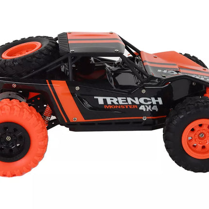 Valdomas nuotoliniu būdu visureigis R/C 1:24 oranžinis