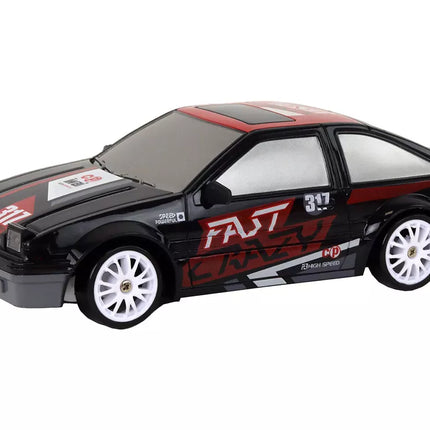 Nuotoliniu būdu valdomas sportinis automobilis R/C 1:24 Juodas su keičiamais ratais