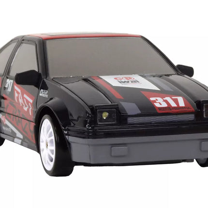 Nuotoliniu būdu valdomas sportinis automobilis R/C 1:24 Juodas su keičiamais ratais