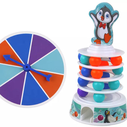 Arkadinio žaidimo „Penguin Balls“ nusileidimo bokšto kamuoliukai