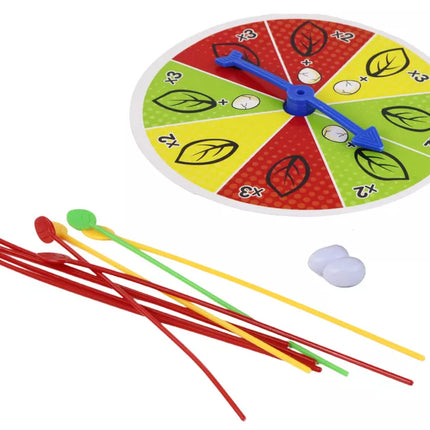 Šeimos arkadinis žaidimas – statykite vištos lizdą iš pagaliukų