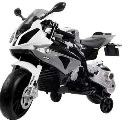 BMW S1000RR Silver - Elektrinis motociklas