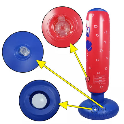 Pripučiamas bokso maišas Raudonas Mėlynas 125CM