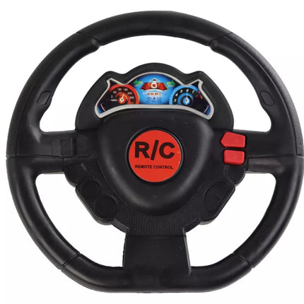 Nuotoliniu būdu valdomas karinis kamufliažinis lėktuvas su šviesomis