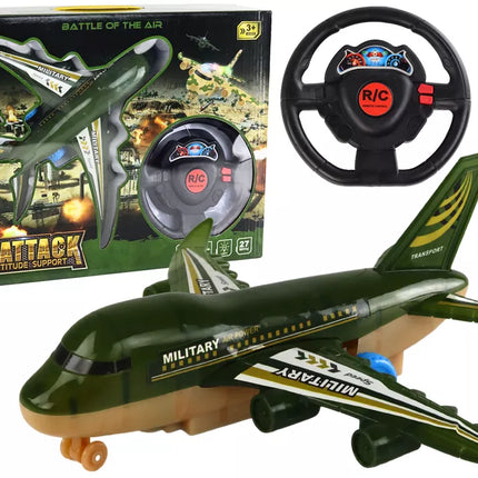 Karinis naikintuvas, valdomas nuotoliniu būdu, RC, su šviesomis