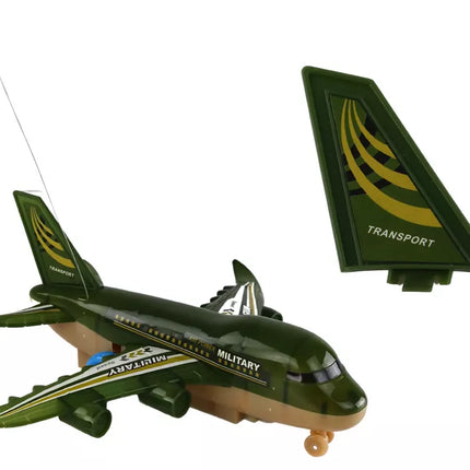 Karinis naikintuvas, valdomas nuotoliniu būdu, RC, su šviesomis