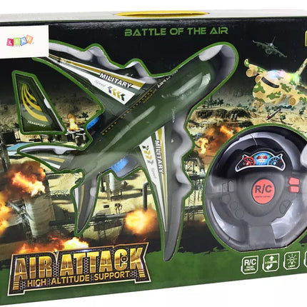 Karinis naikintuvas, valdomas nuotoliniu būdu, RC, su šviesomis