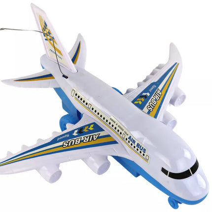 Keleivinis lėktuvas nuotoliniu būdu valdomas R/C šviesos Baltas DIY