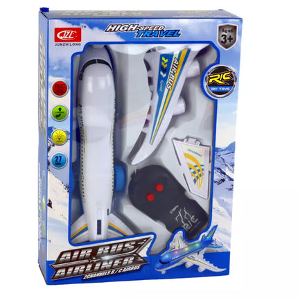 Keleivinis lėktuvas nuotoliniu būdu valdomas R/C šviesos Baltas DIY