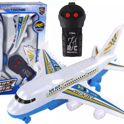 Keleivinis lėktuvas nuotoliniu būdu valdomas R/C šviesos Baltas DIY