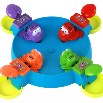 Alkūnų lenktynių žaidimas „Pajunk varles“: pamaitinkite varlę kamuoliukais