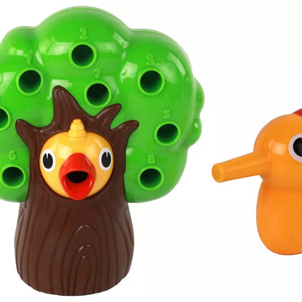 Magnetinis arkadinis žaidimas: pagauk slieką ir pamaitink paukštį