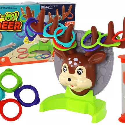 Šeimos arkadinis žaidimas – lanko mėtymas į elnią