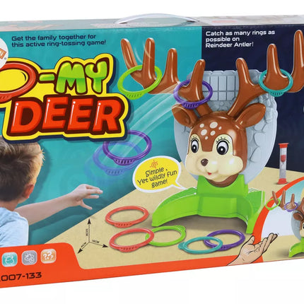 Šeimos arkadinis žaidimas – lanko mėtymas į elnią