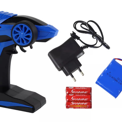 Visureigis nuotoliniu būdu valdomas RC automobilis 1:14 2.4G mėlynas