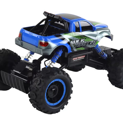 Visureigis nuotoliniu būdu valdomas RC automobilis 1:14 2.4G mėlynas