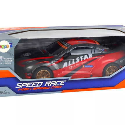 Didelis nuotoliniu būdu valdomas sportinis automobilis 1:10 raudonas