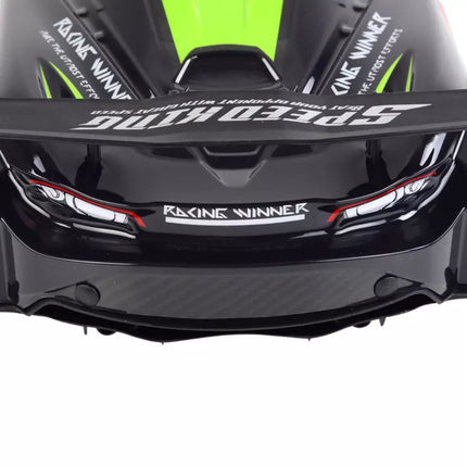 Didelis nuotoliniu būdu valdomas sportinis automobilis 1:10, žalias ir juodas