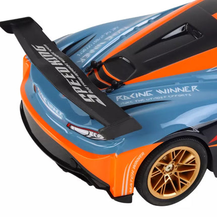 Didelis nuotoliniu būdu valdomas sportinis automobilis 1:10 oranžinis