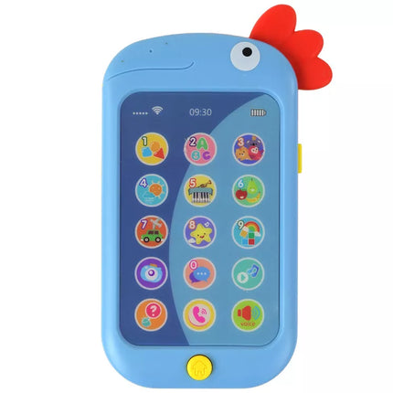 Edukacinis telefonas, skirtas mokytis anglų kalbos, vištos "Wac A Mole", mėlynas