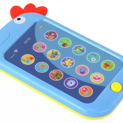 Edukacinis telefonas, skirtas mokytis anglų kalbos, vištos "Wac A Mole", mėlynas