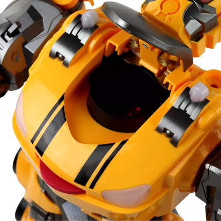 Didelis nuotoliniu būdu valdomas robotas R/C geltonas garsas šviesa