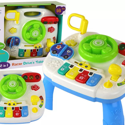 Edukacinis interaktyvus stalas 2in1 lenta vaikams Vairas