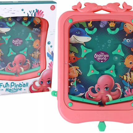 Mini pinball arkadinis žaidimas rožinis kamuoliukas