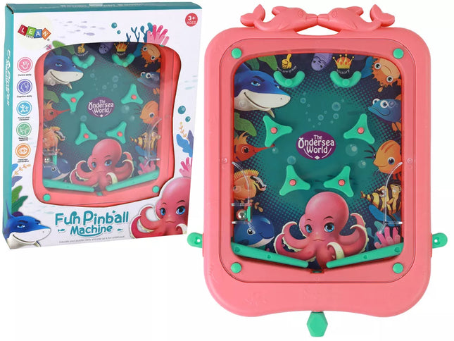 Mini pinball arkadinis žaidimas rožinis kamuoliukas