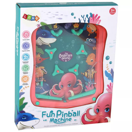 Mini pinball arkadinis žaidimas rožinis kamuoliukas