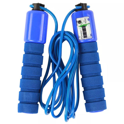 Mėlyna šokdynė su skaitikliu, 280 cm, reguliuojama