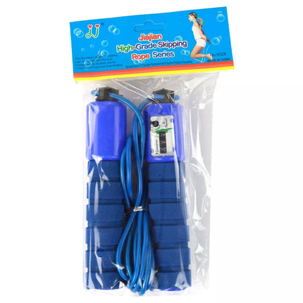 Mėlyna šokdynė su skaitikliu, 280 cm, reguliuojama