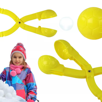 Sniego mašina Sniego kamuolio mašina Raštuoti kamuoliai Geltona 35 cm x 7 cm x 7 cm