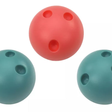 Arkadinio žaidimo 6 spalvingų boulingo kamuolių rinkinys